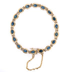14k Sapphire & Diamond Bracelet