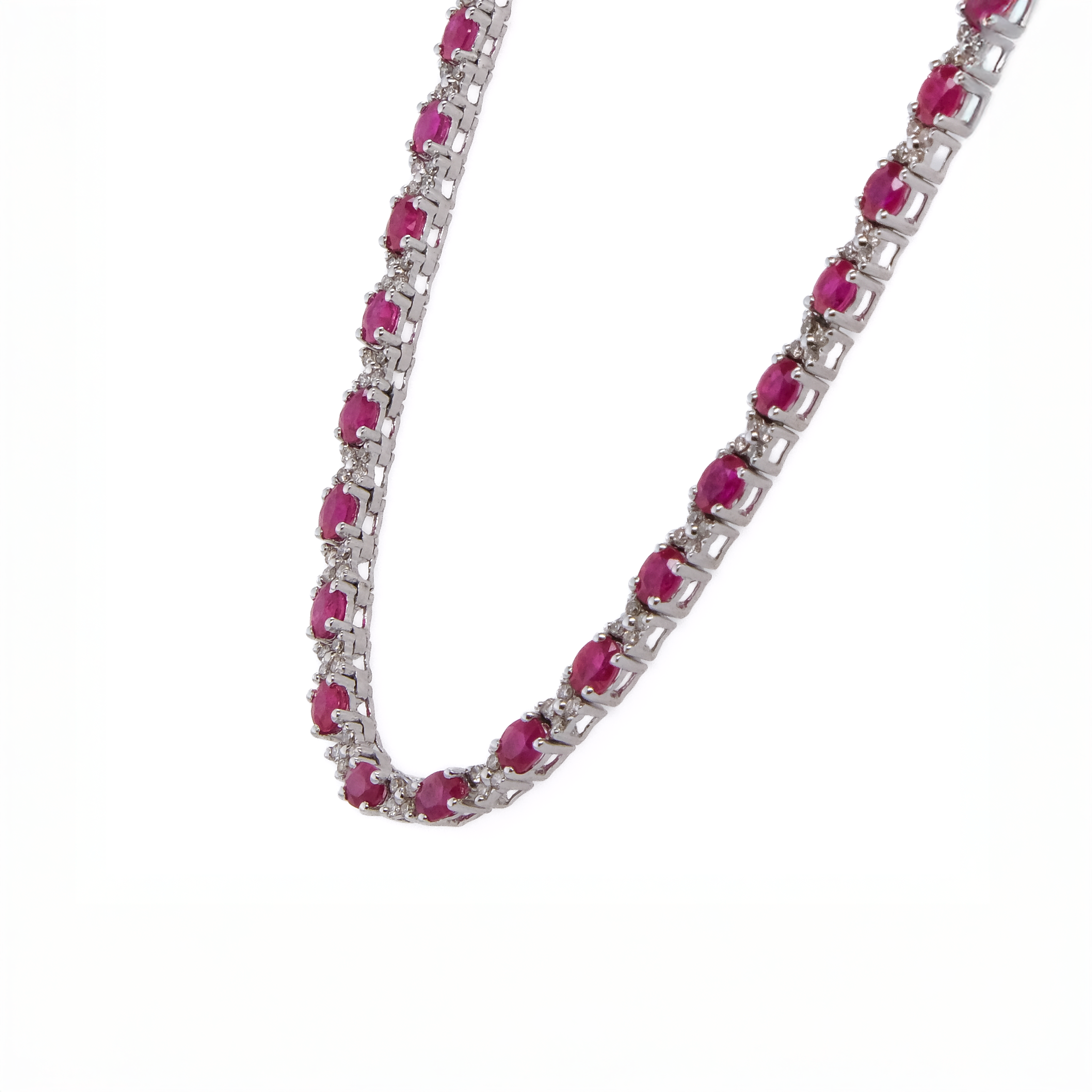 14k Ruby & Diamond Necklace