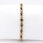 14k Sapphire & Diamond Bracelet