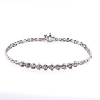 14k Diamond Heart Bracelet