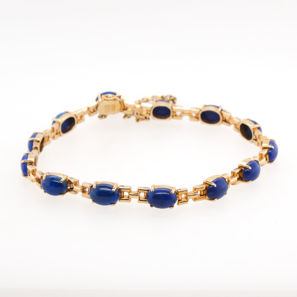 14k Lapis Lazuli Bracelet