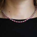 14k Ruby & Diamond Necklace