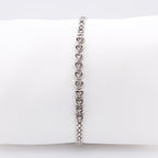 14k Diamond Heart Bracelet