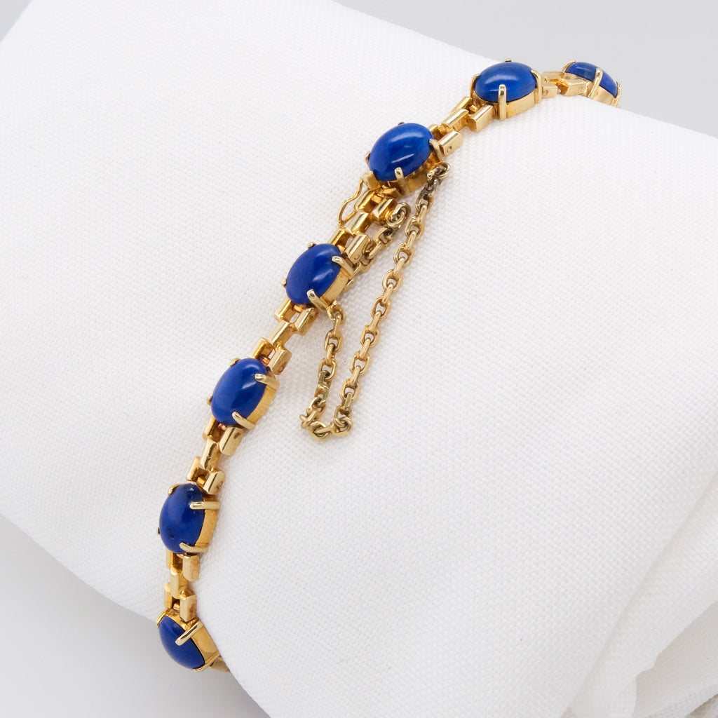14k Lapis Lazuli Bracelet