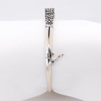 14k Blue Diamond and Diamond Bangle