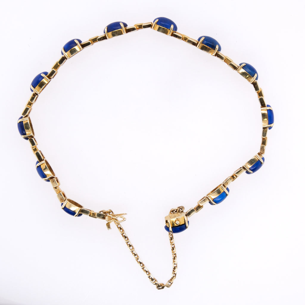14k Lapis Lazuli Bracelet