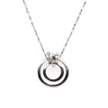 18k Circle Diamond Necklace