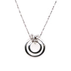 18k Circle Diamond Necklace