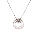 18k Circle Diamond Necklace