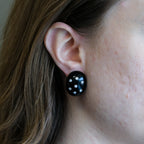 14k Onyx & Diamond Earrings