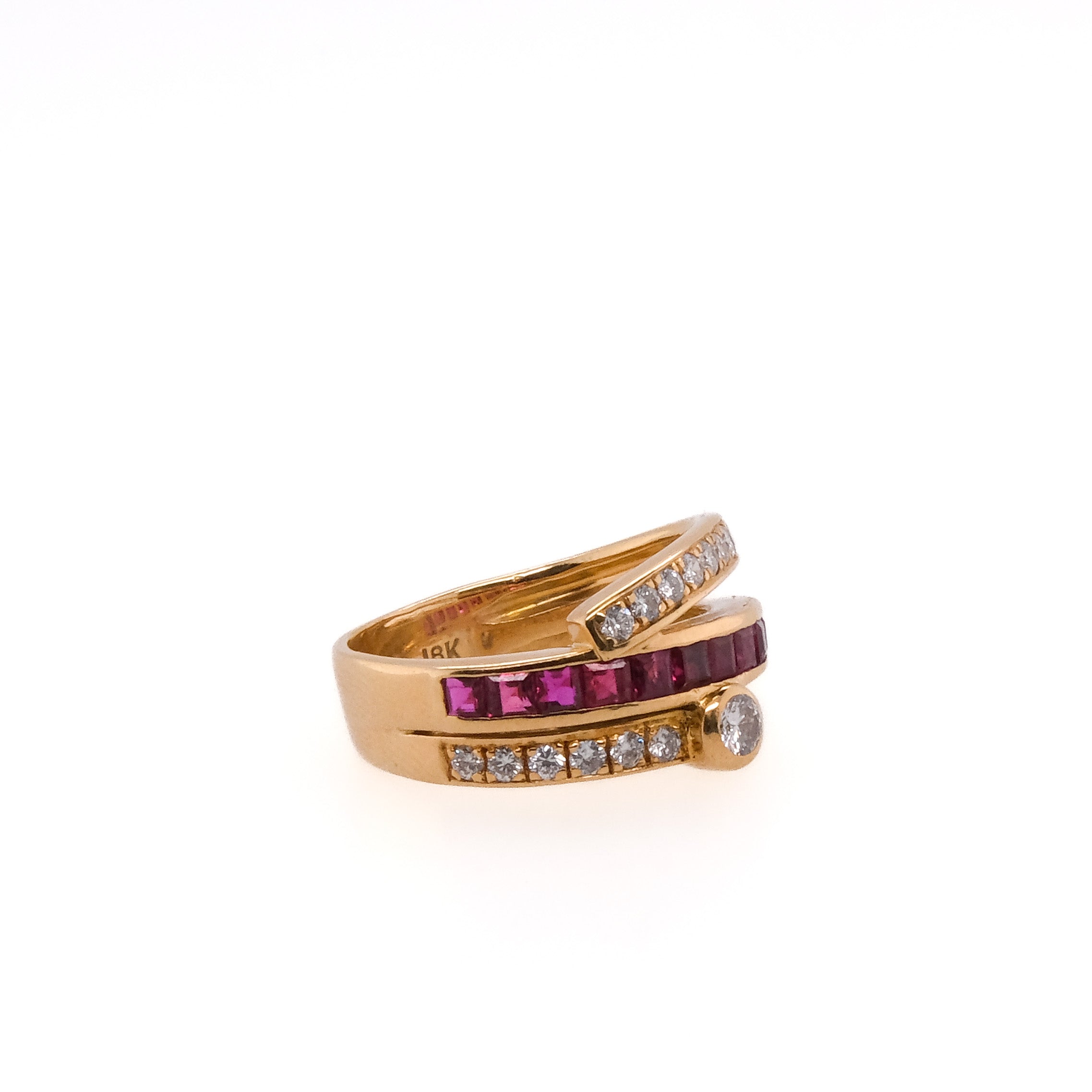 18k Ruby & Diamond Ring
