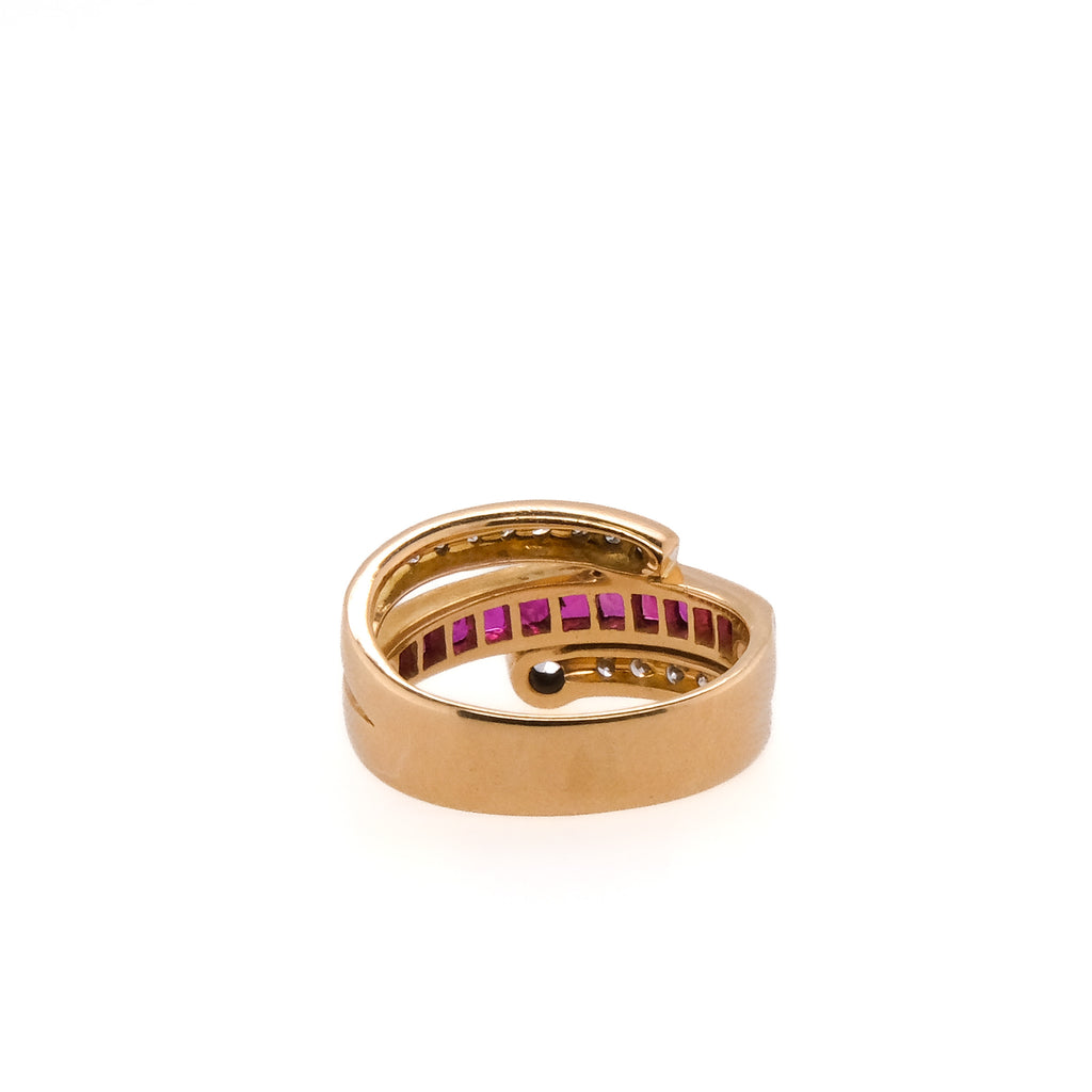 18k Ruby & Diamond Ring