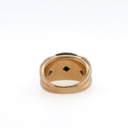 14k Onyx & Mother of Pearl Ring