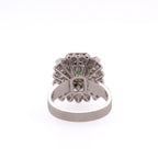 Platinum Jadeite & Diamond Ring