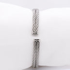 `18k & Stainless Steel Charriol Diamond Bangle