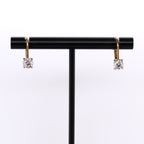 18k Diamond Lever Back Earrings