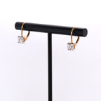 18k Diamond Lever Back Earrings