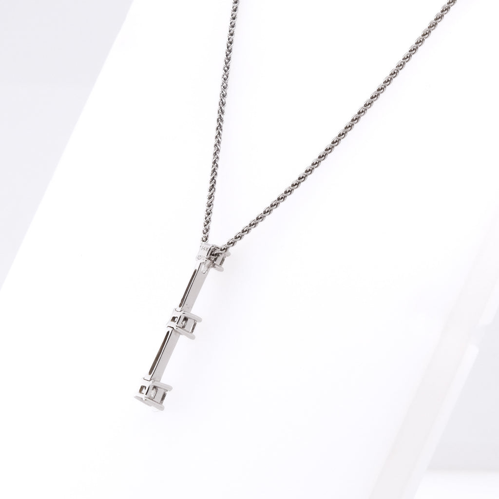 14k 3-Stone Diamond Necklace
