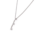 14k 3-Stone Diamond Necklace