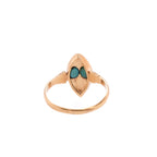 18k Turquoise & Pearl Seed Ring