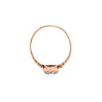 18k Turquoise & Pearl Seed Ring