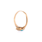 18k Turquoise & Pearl Seed Ring