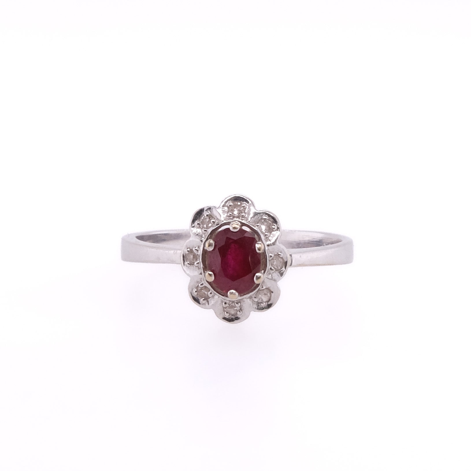 18k Ruby & Diamond Ring