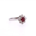 18k Ruby & Diamond Ring