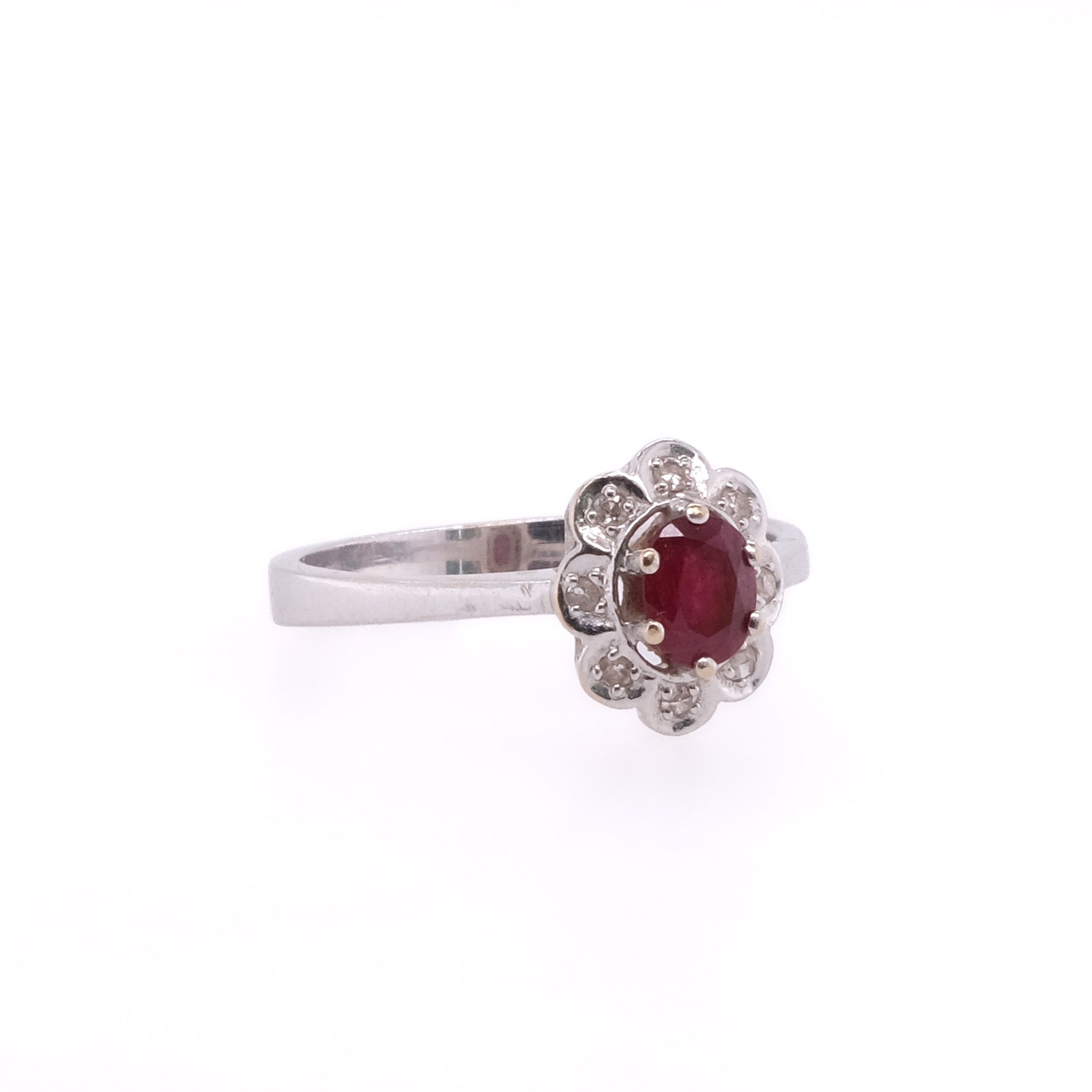 18k Ruby & Diamond Ring