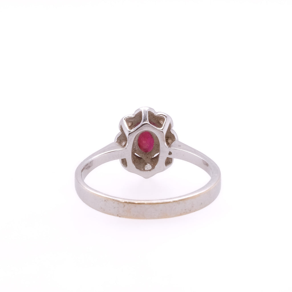 18k Ruby & Diamond Ring