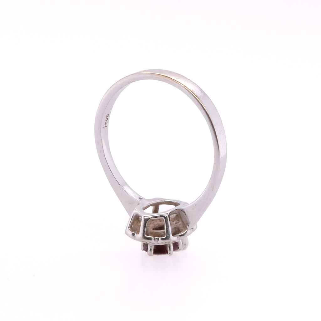 18k Ruby & Diamond Ring