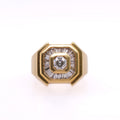 18k Diamond Octagon Ring