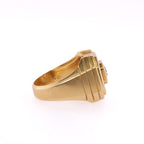 18k Diamond Octagon Ring