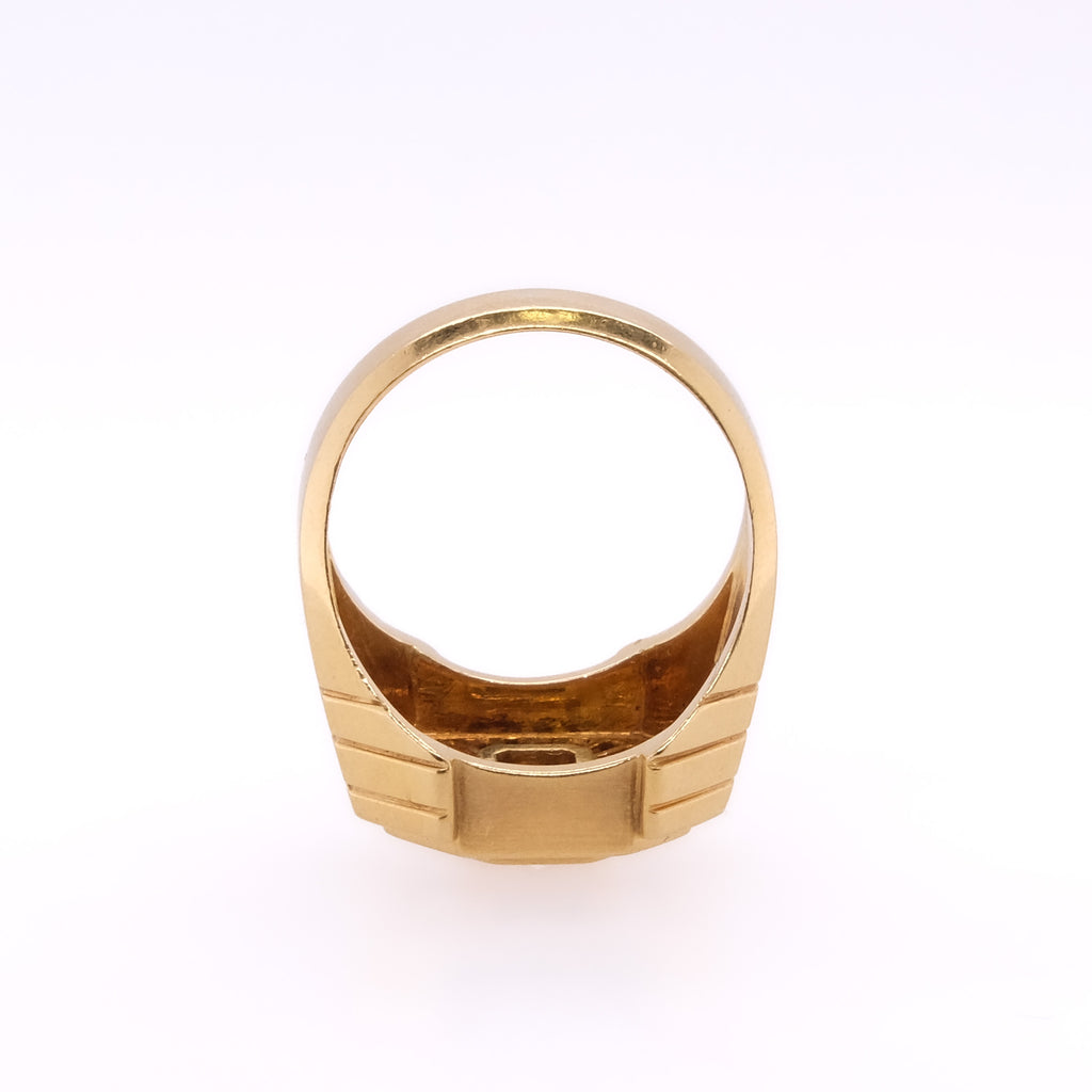 18k Diamond Octagon Ring