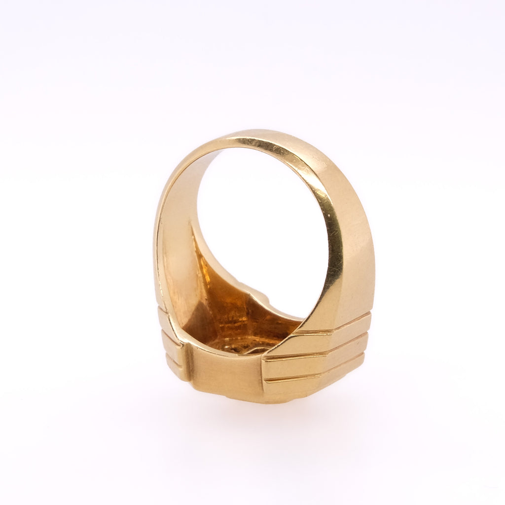 18k Diamond Octagon Ring