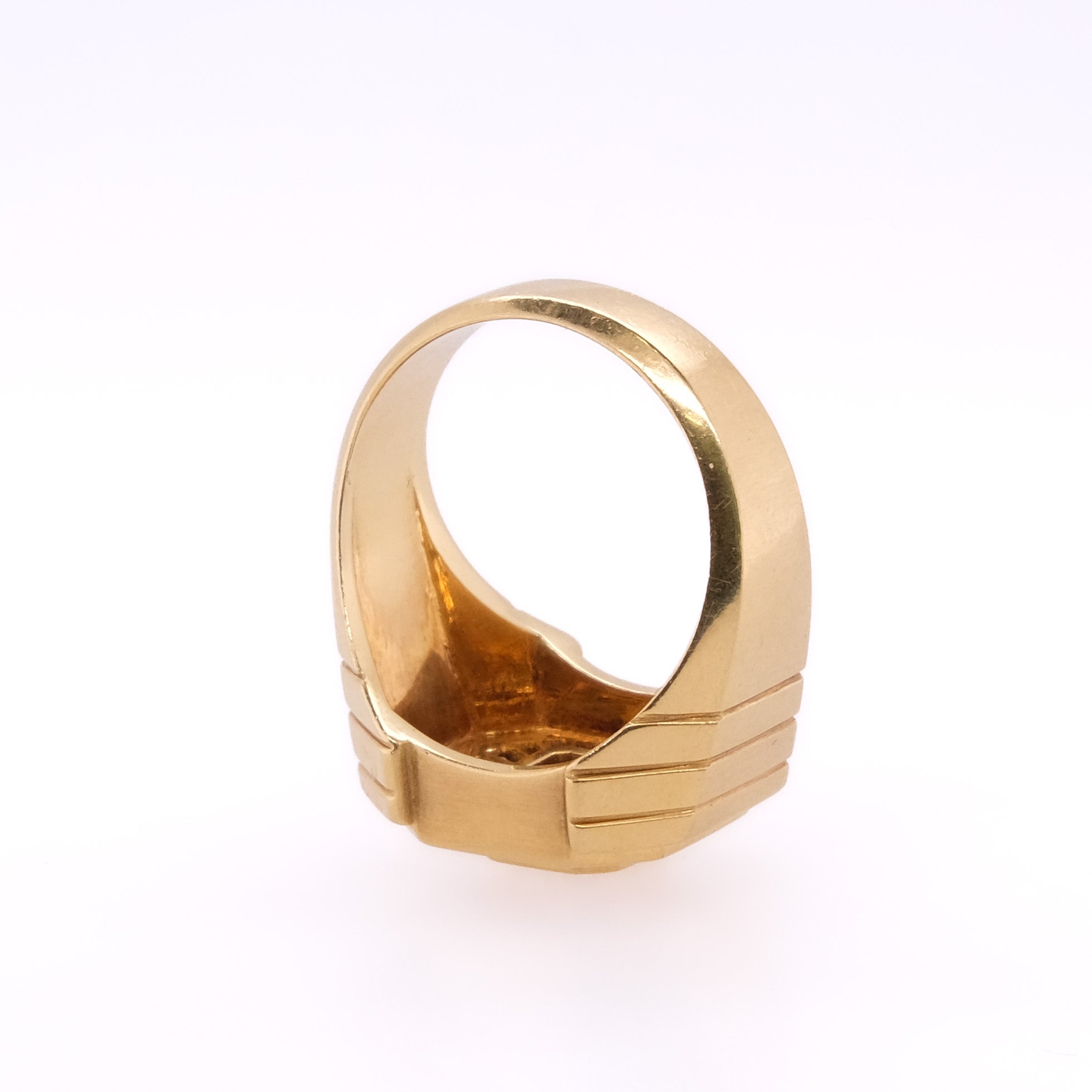 18k Diamond Octagon Ring