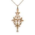 18k Victorian Diamond Pendant