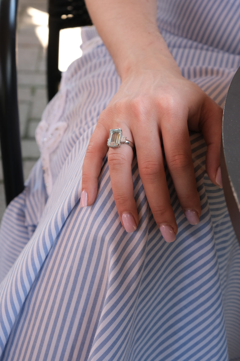 Signature Aquamarine & Diamond Ring
