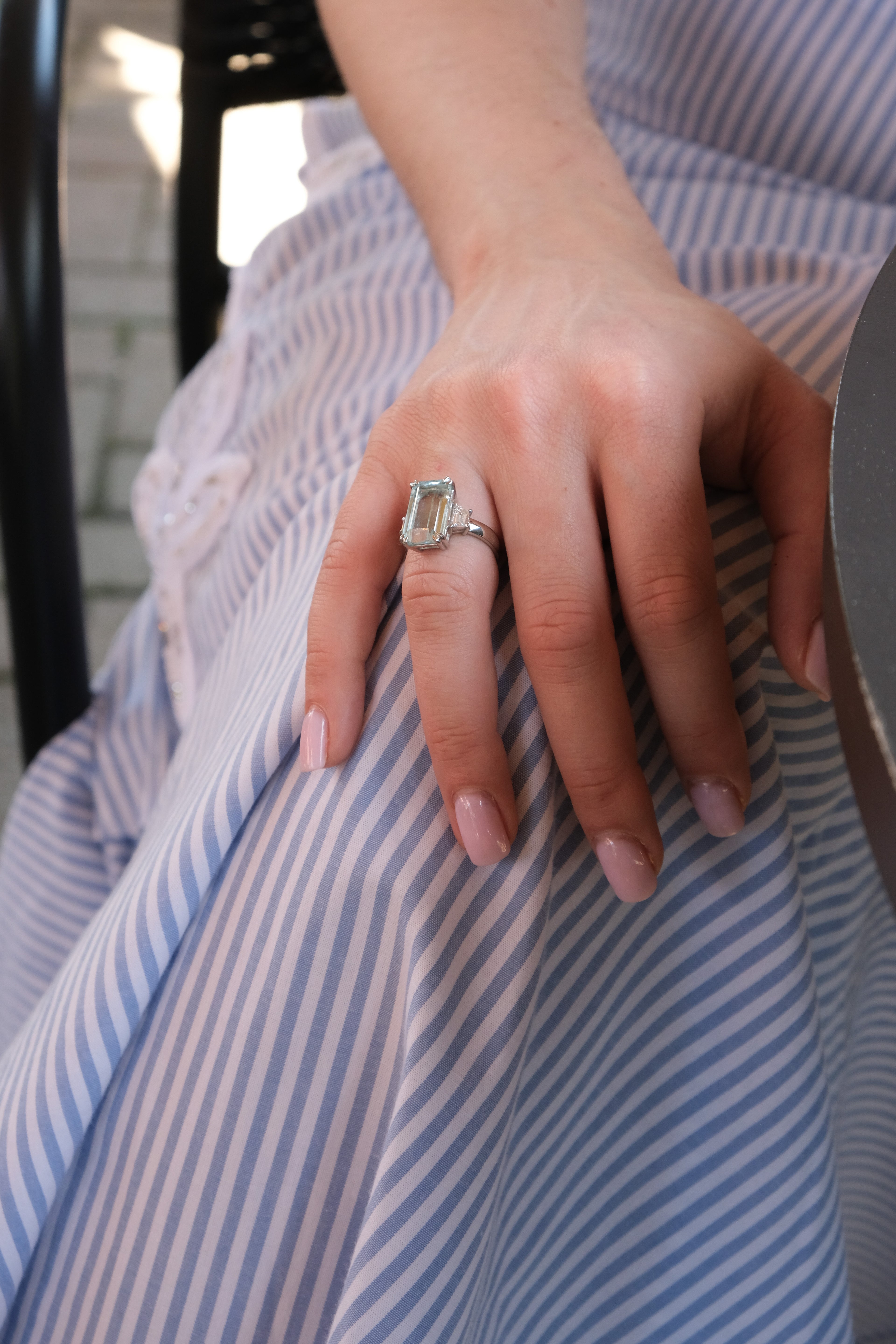 Signature Aquamarine & Diamond Ring