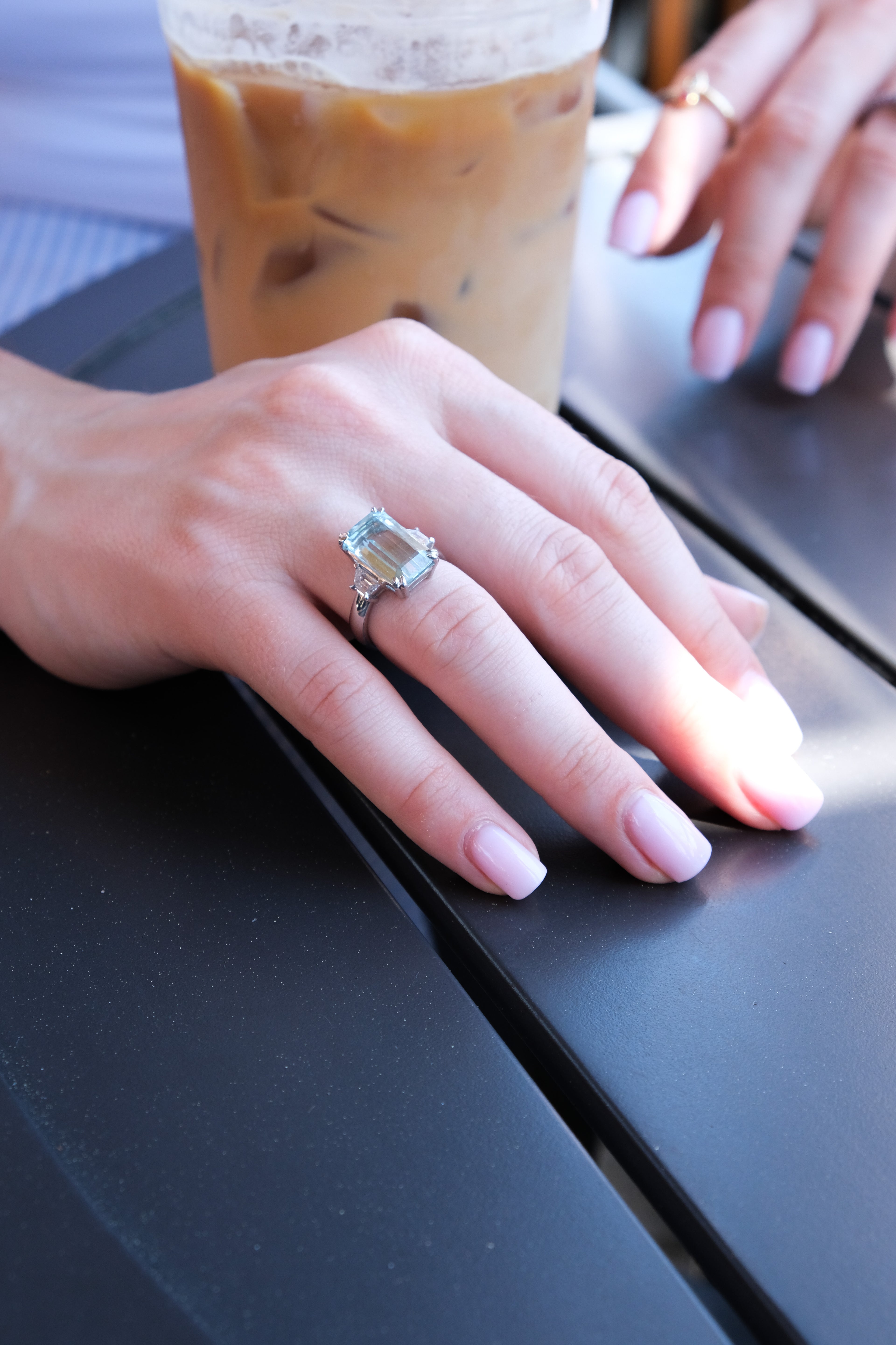 Signature Aquamarine & Diamond Ring