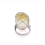 18k Citrine & Diamond Ring