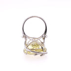 18k Citrine & Diamond Ring