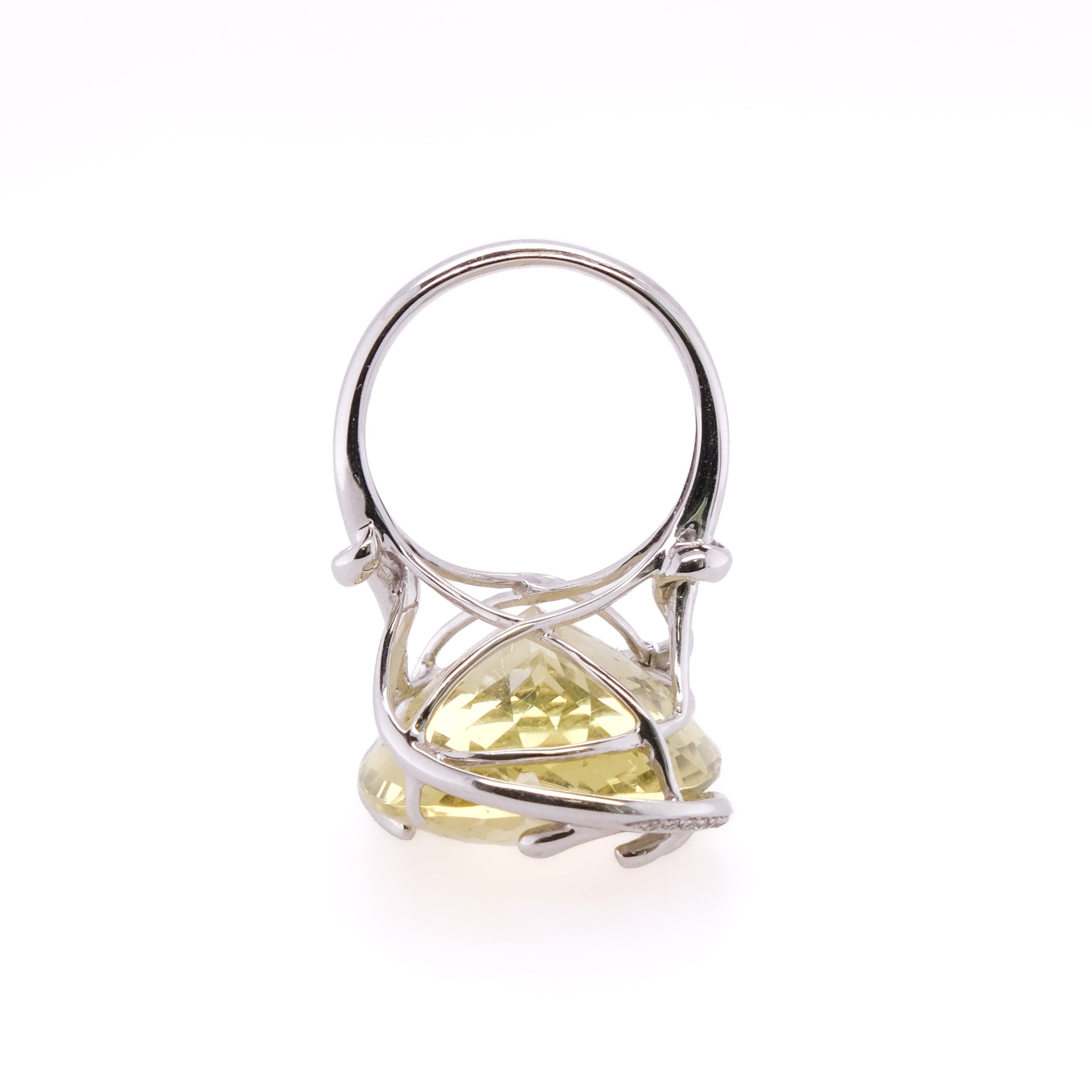 18k Citrine & Diamond Ring