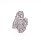 18k Filigree Style Diamond Ring