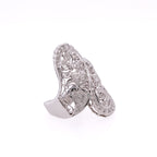 18k Filigree Style Diamond Ring