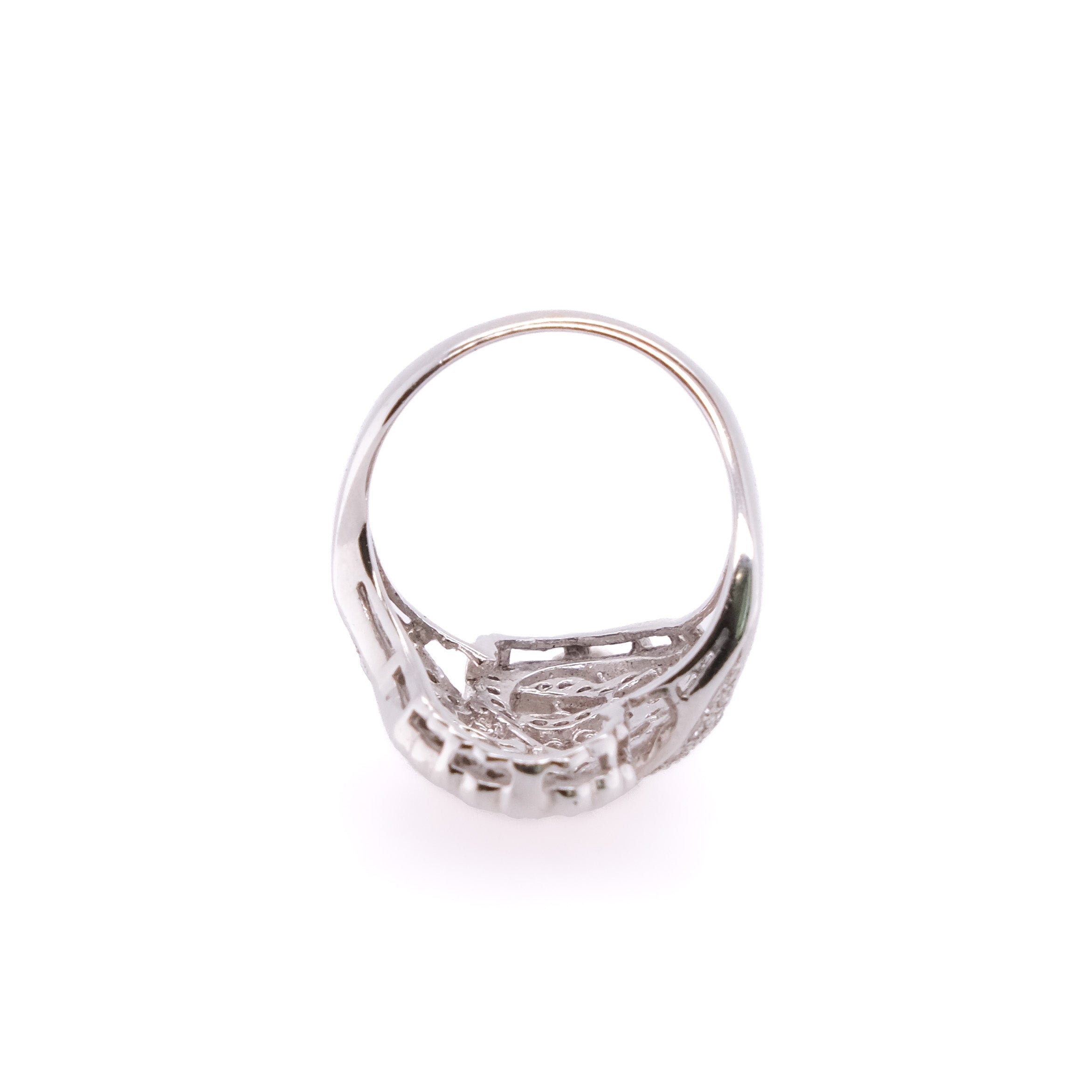 18k Filigree Style Diamond Ring