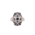 18k Sapphire & Diamond Ring