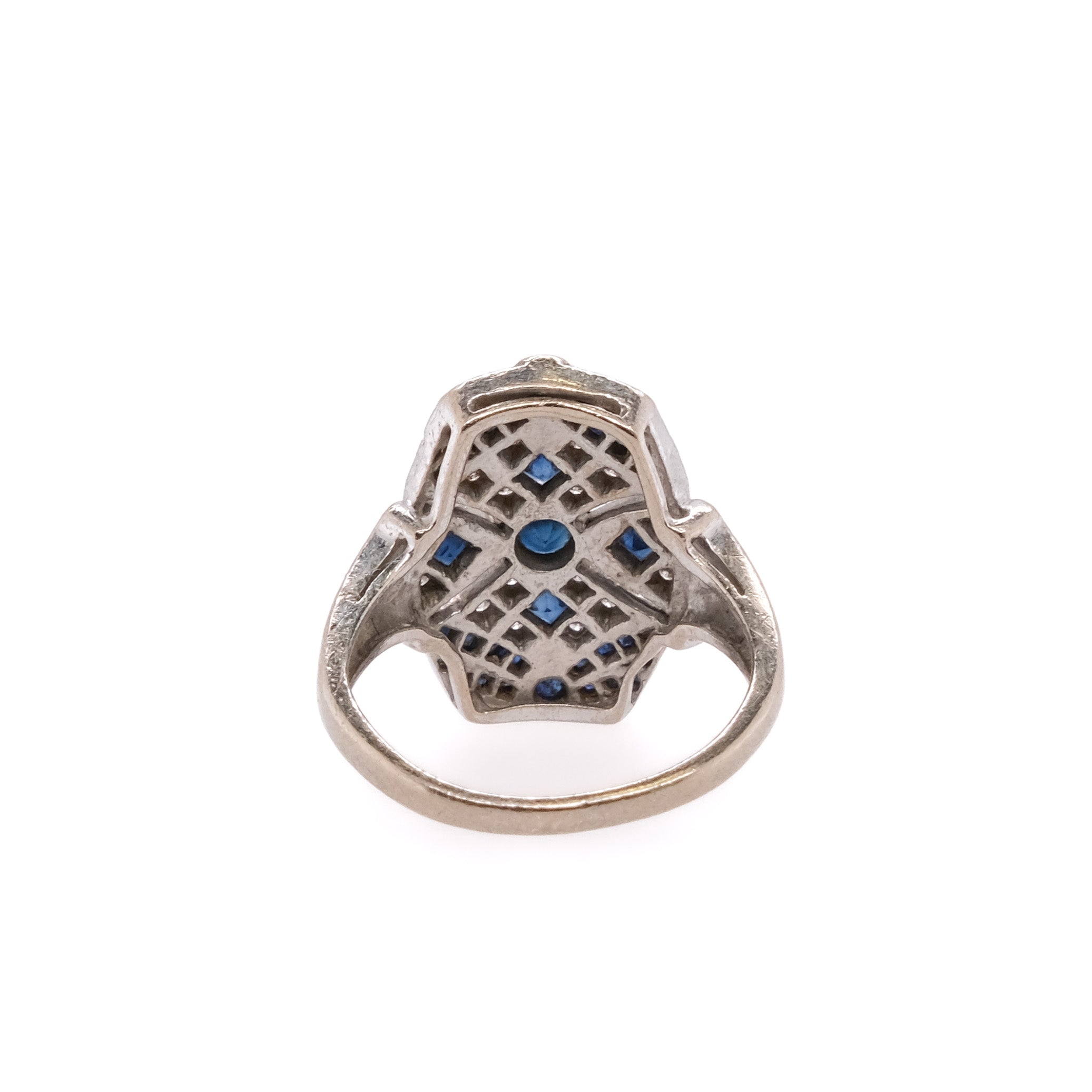 18k Sapphire & Diamond Ring