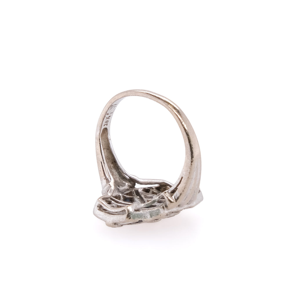 18k Sapphire & Diamond Ring