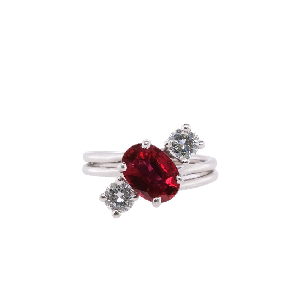 14k Ruby & Diamond Ring